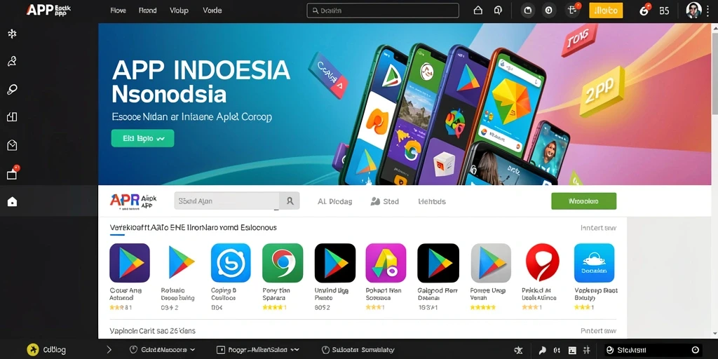 Tampilan awal yang menakjubkan menampilkan dunia fantasi.