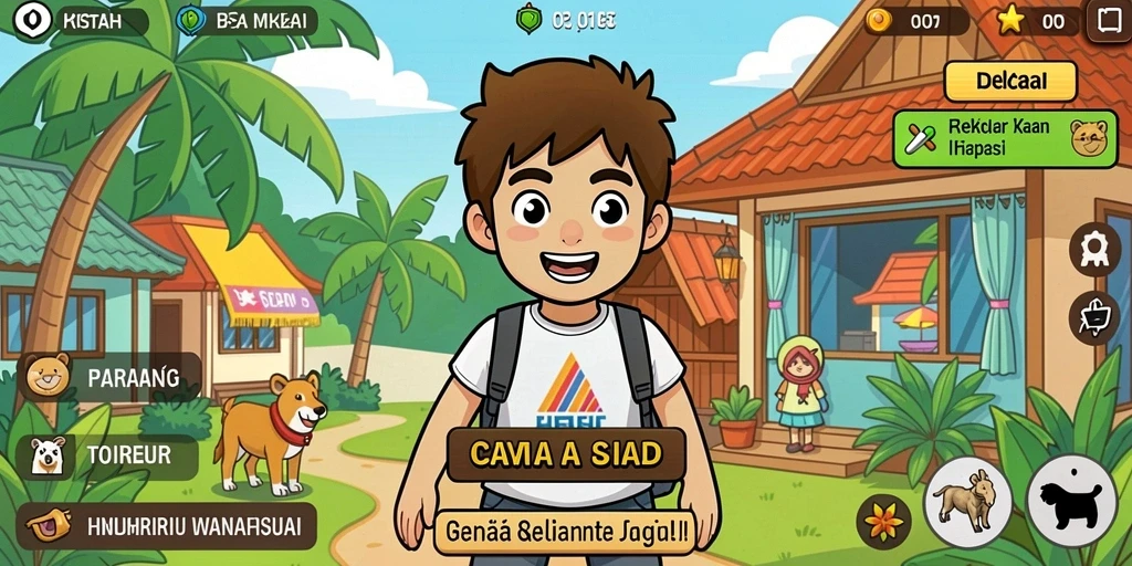 Screenshoot menampilkan gameplay yang menarik di AGENJITU.