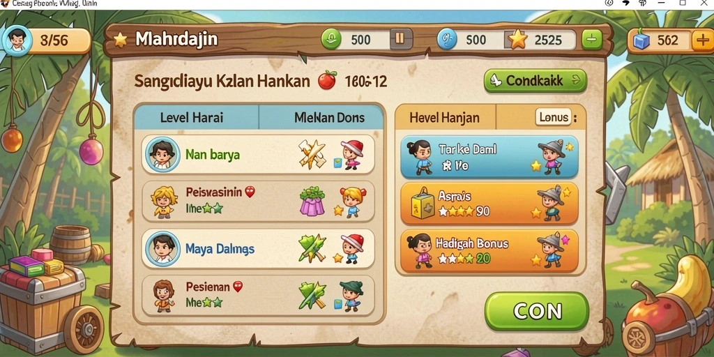 Tangkapan layar menawarkan tampilan permainan slot yang menarik.