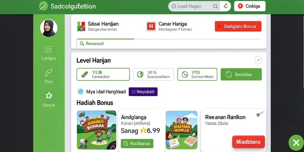 Tampilan antarmuka yang menarik dan user-friendly.