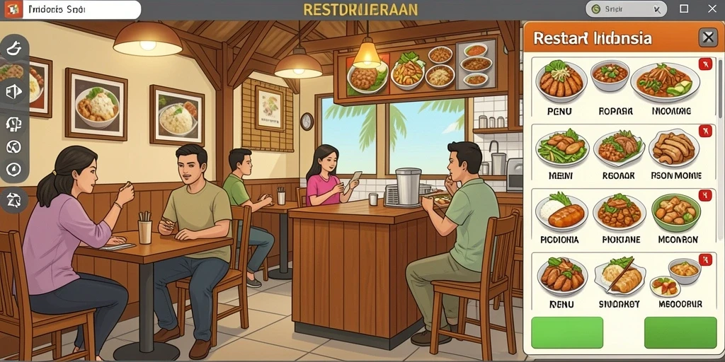 Tampilan menarik dari menu utama LUCKYMINO.