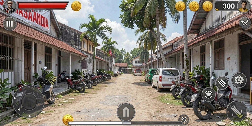 Tampilan utama dari aplikasi UT77 yang menarik.