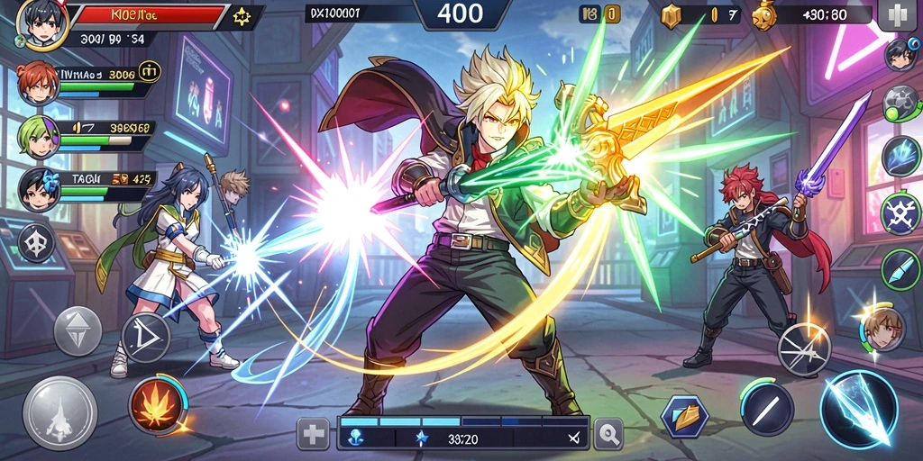Screenshot menampilkan karakter utama dalam aksi.